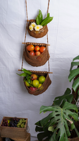 Fruits and Veggie Cradle - Light Brown